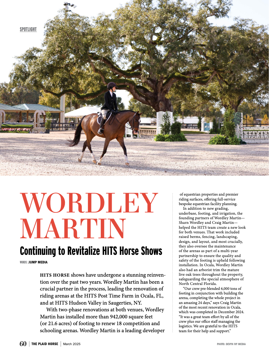 Wordley Martin Continuing to Revitalize HITS Horse Shows